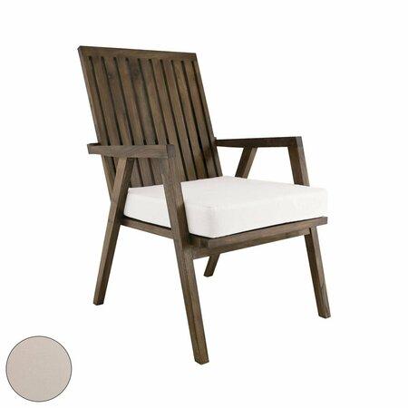 ELK HOME Teak Garden Patio Chair Cushion In Cream 2317014CO